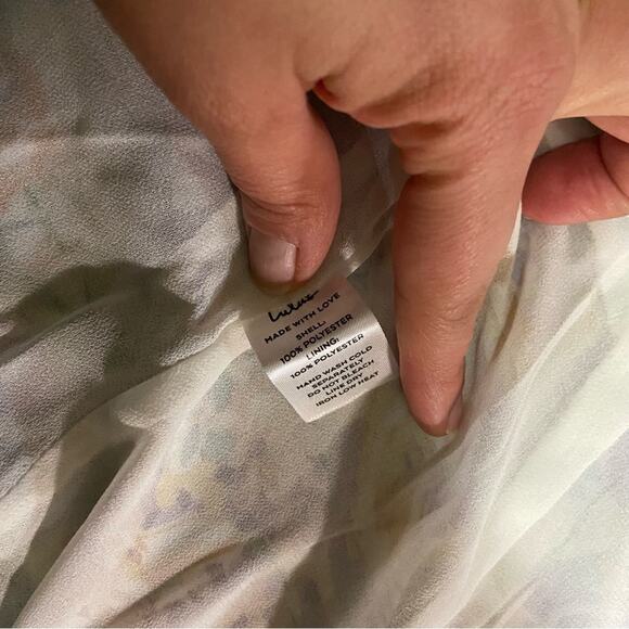 Lulus Feels Magical Ivory Floral Print Short Sleeve Wrap Maxi Dress - Picture 12 of 12